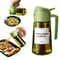 Olive Oil Dispenser Bottle 470ml Dark Green Glass Oil Sprayer 7