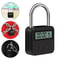 Multifunctional LCD Display Time Lock Waterproof USB Rechargeable Smart Timer Padlock For Travel An 6