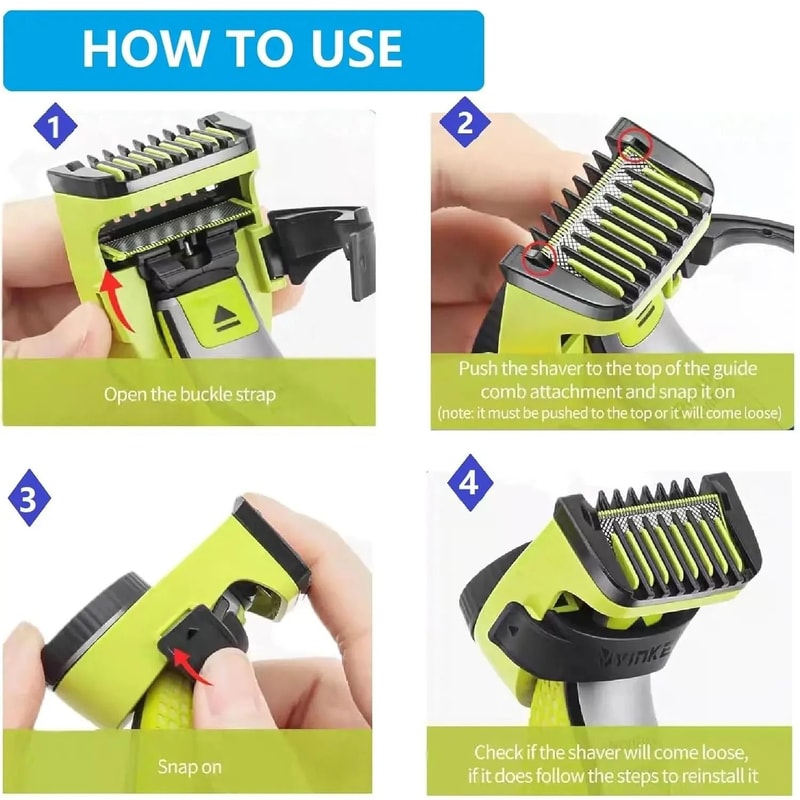 Adjustable Guide Comb Attachment For Oneblade Shaver 14 Length Settings 4