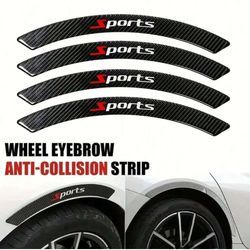 wheel eyebrow anti-collision strips carbon fiber decorative anti-scratch stickers