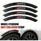 Wheel Eyebrow AntiCollision Strips Carbon Fiber Decorative AntiScratch Stickers 0