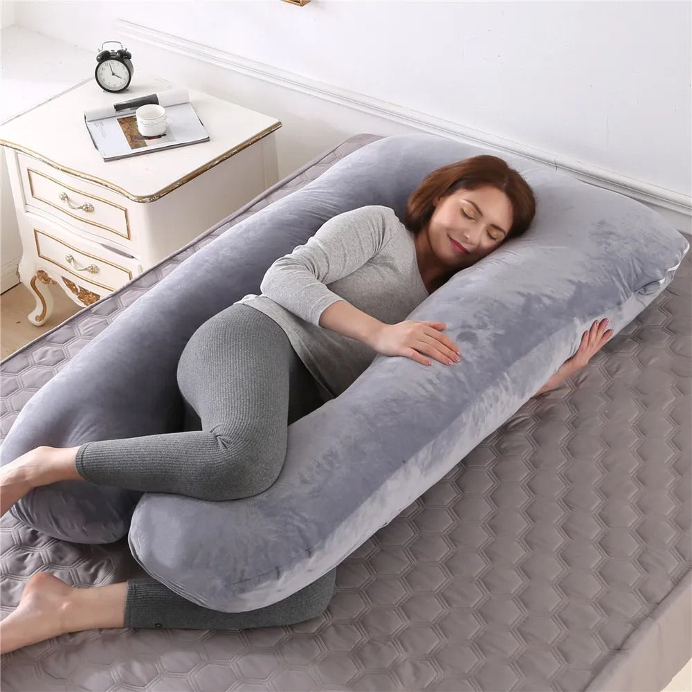 Pregnancy Pillow Full Body Maternity Support For Sleeping And Nursing 9