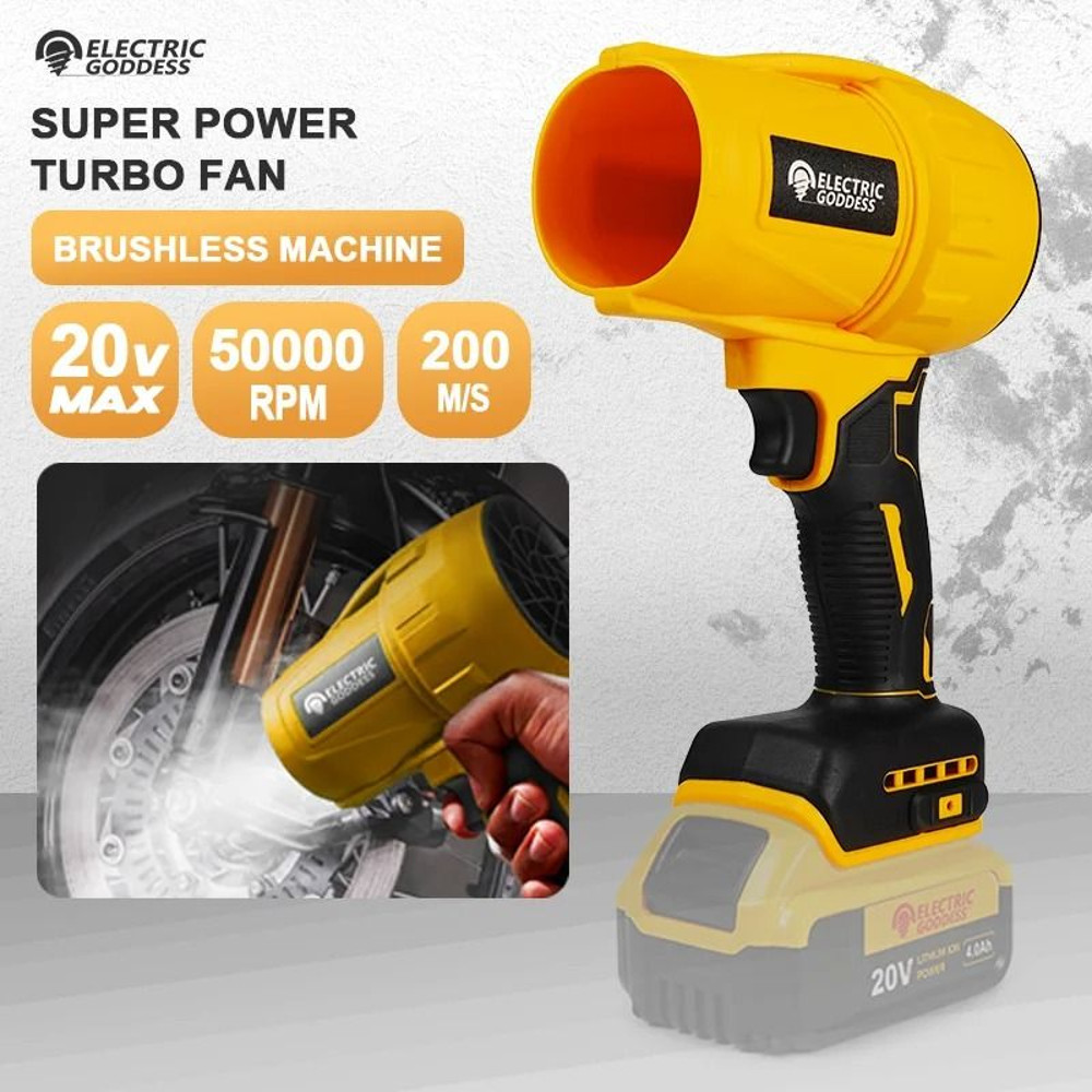 Cordless Electric Air Blower Turbo Jet Fan No Battery Compatible With Dewalt 20V 0