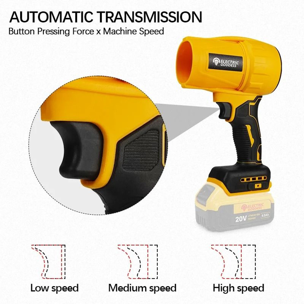 Cordless Electric Air Blower Turbo Jet Fan No Battery Compatible With Dewalt 20V 4