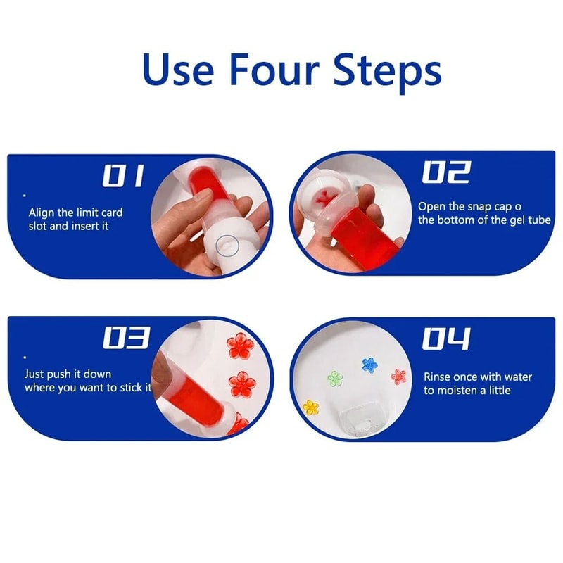 Toilet Cleaner Gel Odor Remover With Floral Scents LongLasting Aromatic Toilet Gel 5