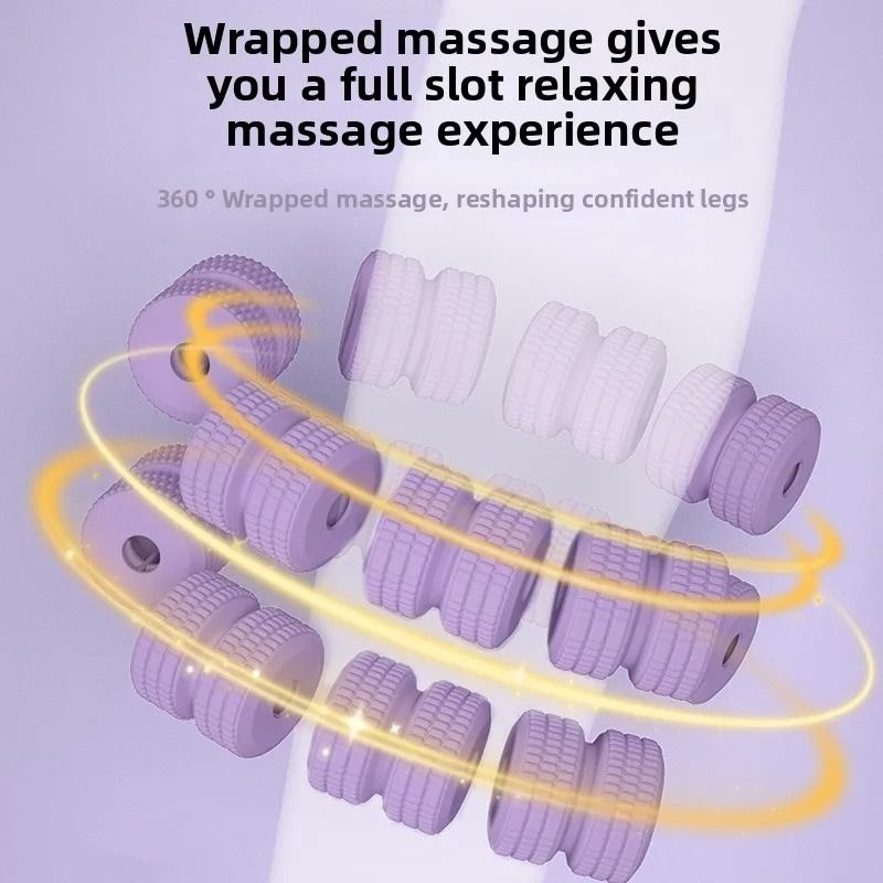 28 Wheel Leg Clamp Massager Body Slimming Roller For Muscle Relaxation And Pain Relief 3