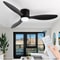 Ceiling Fan With Light 6 Speed Reversible DC Motor 3 Color Modes Remote Control Easy Install Black 7
