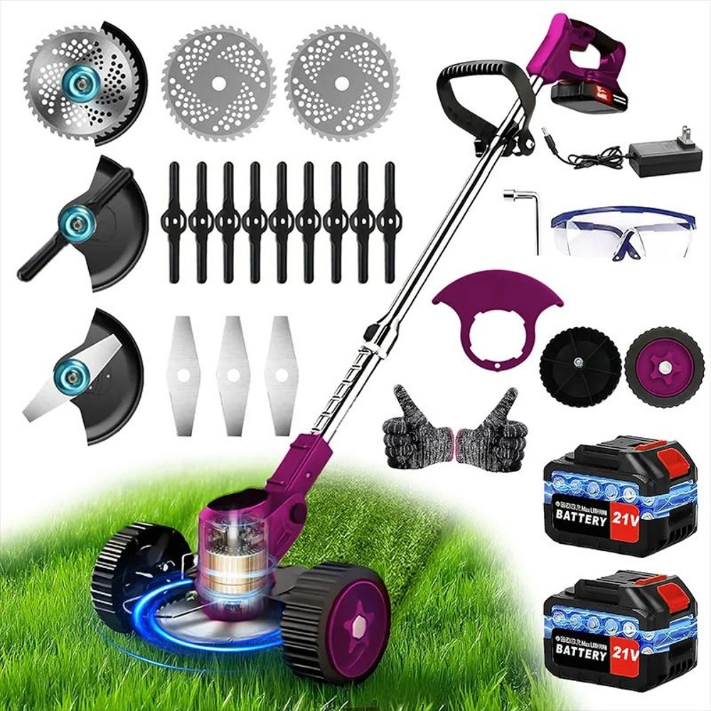 Cordless Lawn Mower Weed Trimmer For Courtyards And Gardens 13