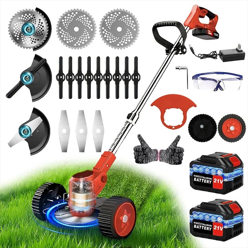 Cordless Lawn Mower Weed Trimmer For Courtyards And Gardens 8