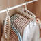 Folding Multi Hole Clothes Hanger Space Saving Closet Organizer 0