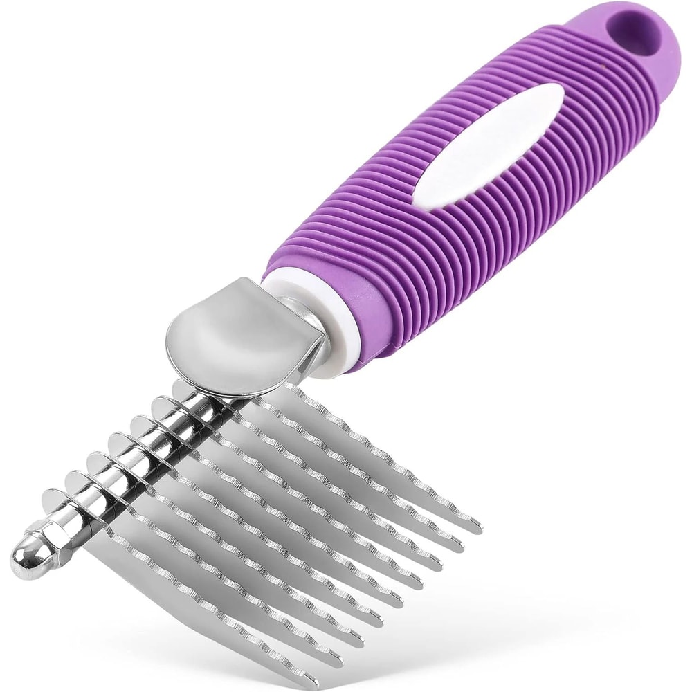 Pet Dematting Comb With Long Safety Blades For Dogs And Cats 0
