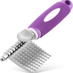 pet dematting comb with long safety blades for dogs and cats