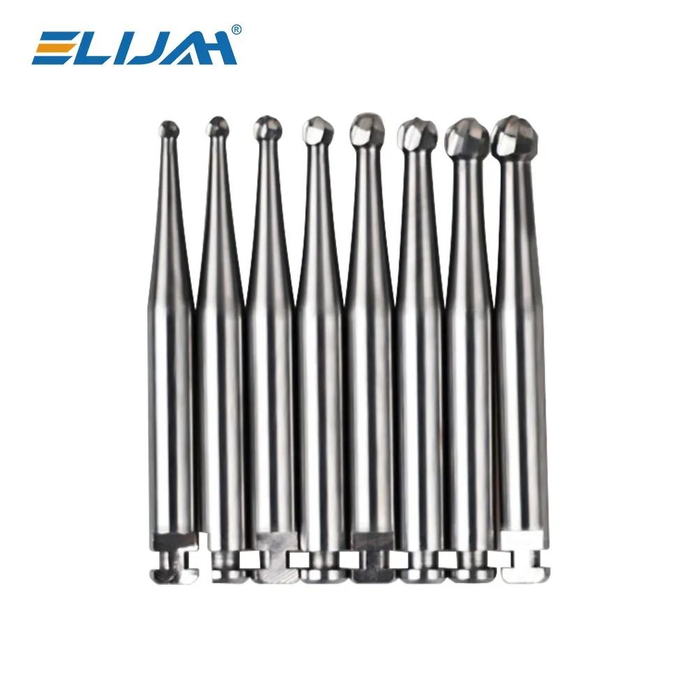 5 Pcs Tungsten Carbide Dental Burs Round 235mm For Low Speed Handpiece 0