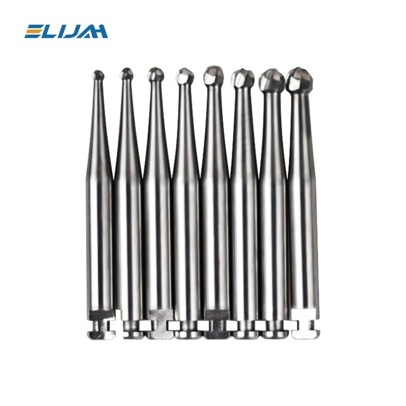 5 Pcs Tungsten Carbide Dental Burs Round 235mm For Low Speed Handpiece 2