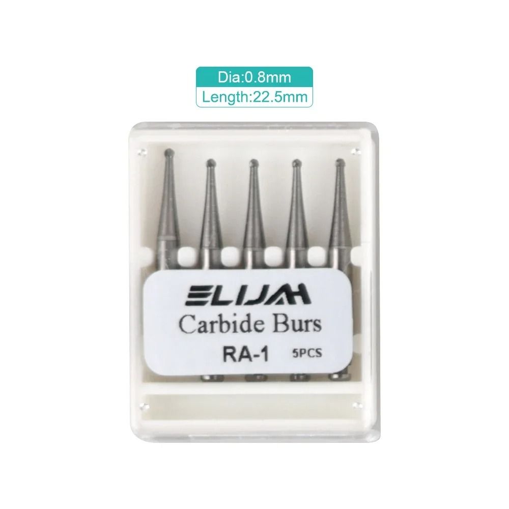 5 Pcs Tungsten Carbide Dental Burs Round 235mm For Low Speed Handpiece 7