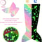 Glow In The Dark Mermaid Tail Blanket For Girls Super Soft Flannel 3