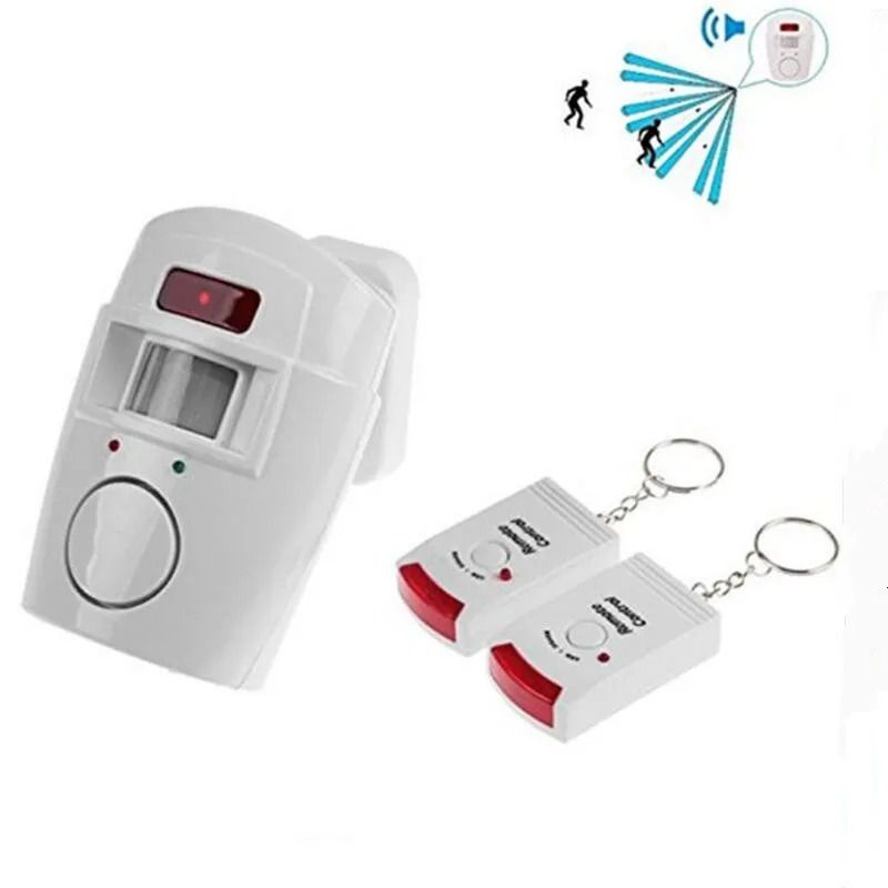 Wireless Motion Sensor Alarm With Remote Control For Home Garage Security 2