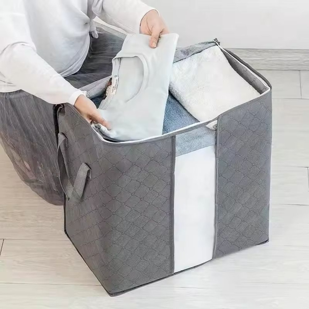 Extra Large Storage Bag With Handles And Window For Clothes And Quilts 4