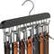 Wooden Belt And Scarf Hanger Organizer For Closet Storage 4