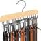 Wooden Belt And Scarf Hanger Organizer For Closet Storage 5