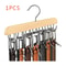 Wooden Belt And Scarf Hanger Organizer For Closet Storage 8