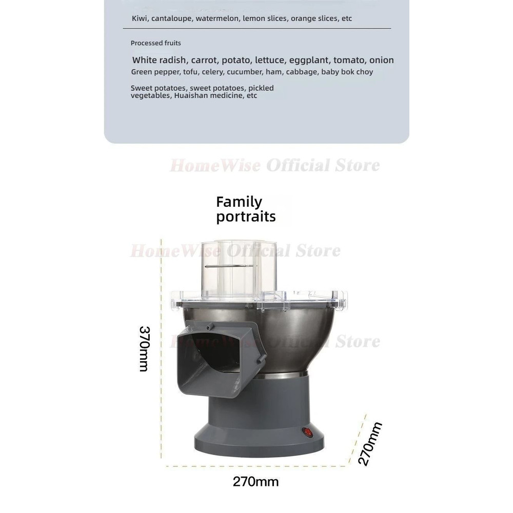 Multifunctional Vegetable And Fruit Cutter Food Processor With Slicing Shredding And Cube Cutting 5