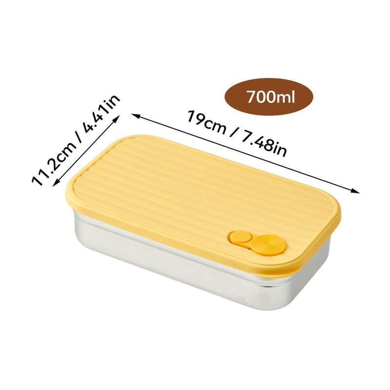 Portable Stainless Steel Lunch Box LeakProof Bento Container For Kids And Adults 10