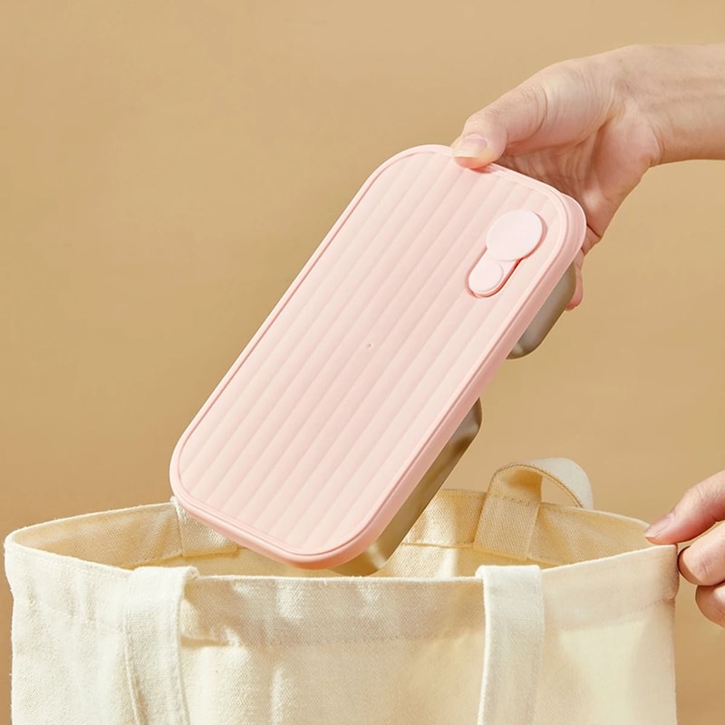 Portable Stainless Steel Lunch Box LeakProof Bento Container For Kids And Adults 6