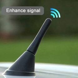 universal car antenna short roof mount fm am dab radio signal booster with screws