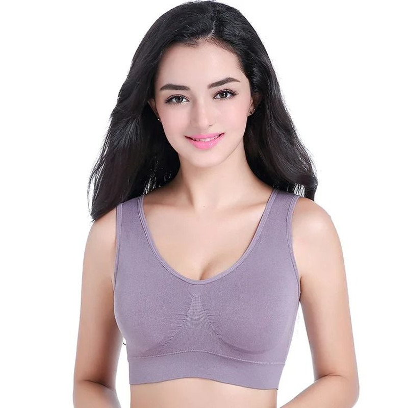 Seamless Womens Sports Bra Padded Crop Top For Yoga Running And Fitness 6