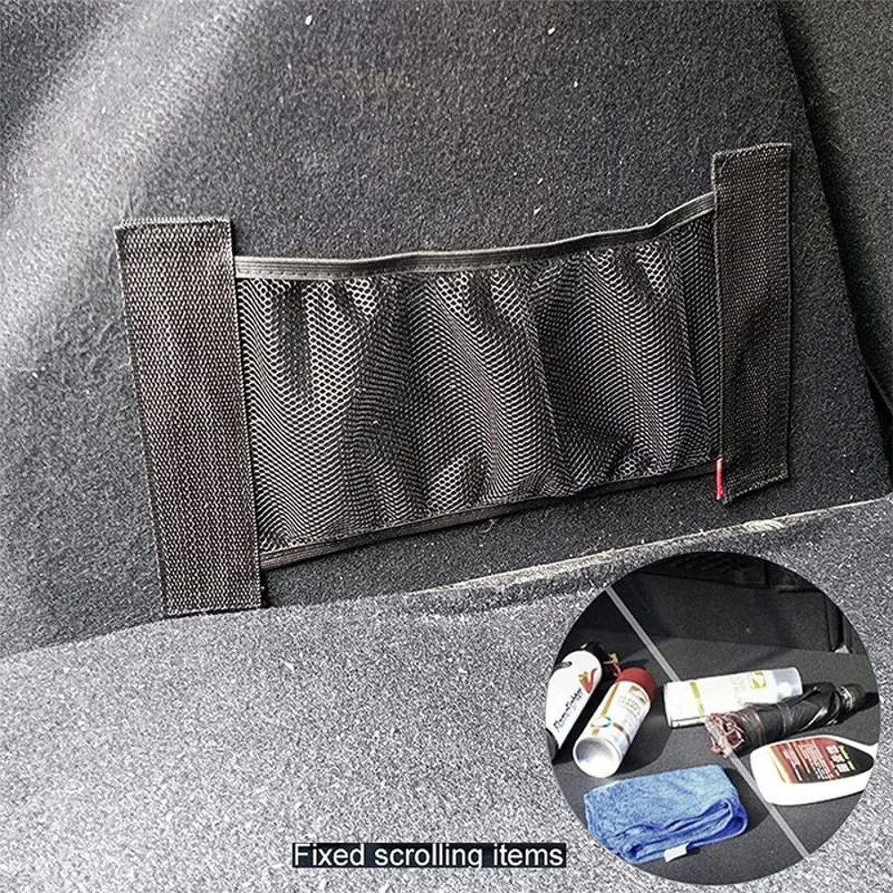 Car Trunk Elastic Mesh Organizer Straps  Seat Back And Storage Net For Fire Extinguisher Tools And  1