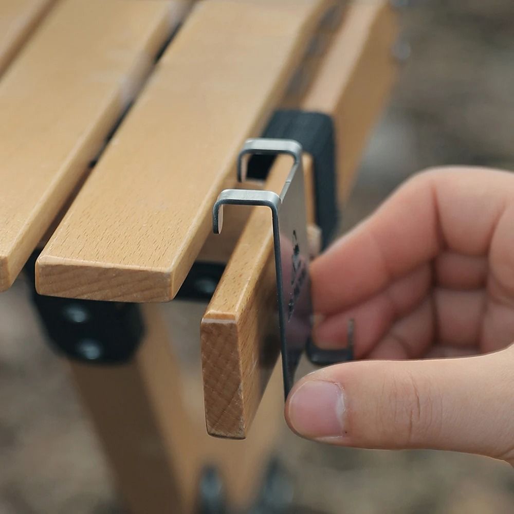 Stainless Steel Camping Gas Canister Hook  Stove Tank Hanger Organizer For Outdoor Tables 4