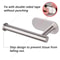 Adhesive Stainless Steel Toilet Paper Holder PunchFree Bathroom And Kitchen Towel Rack 3