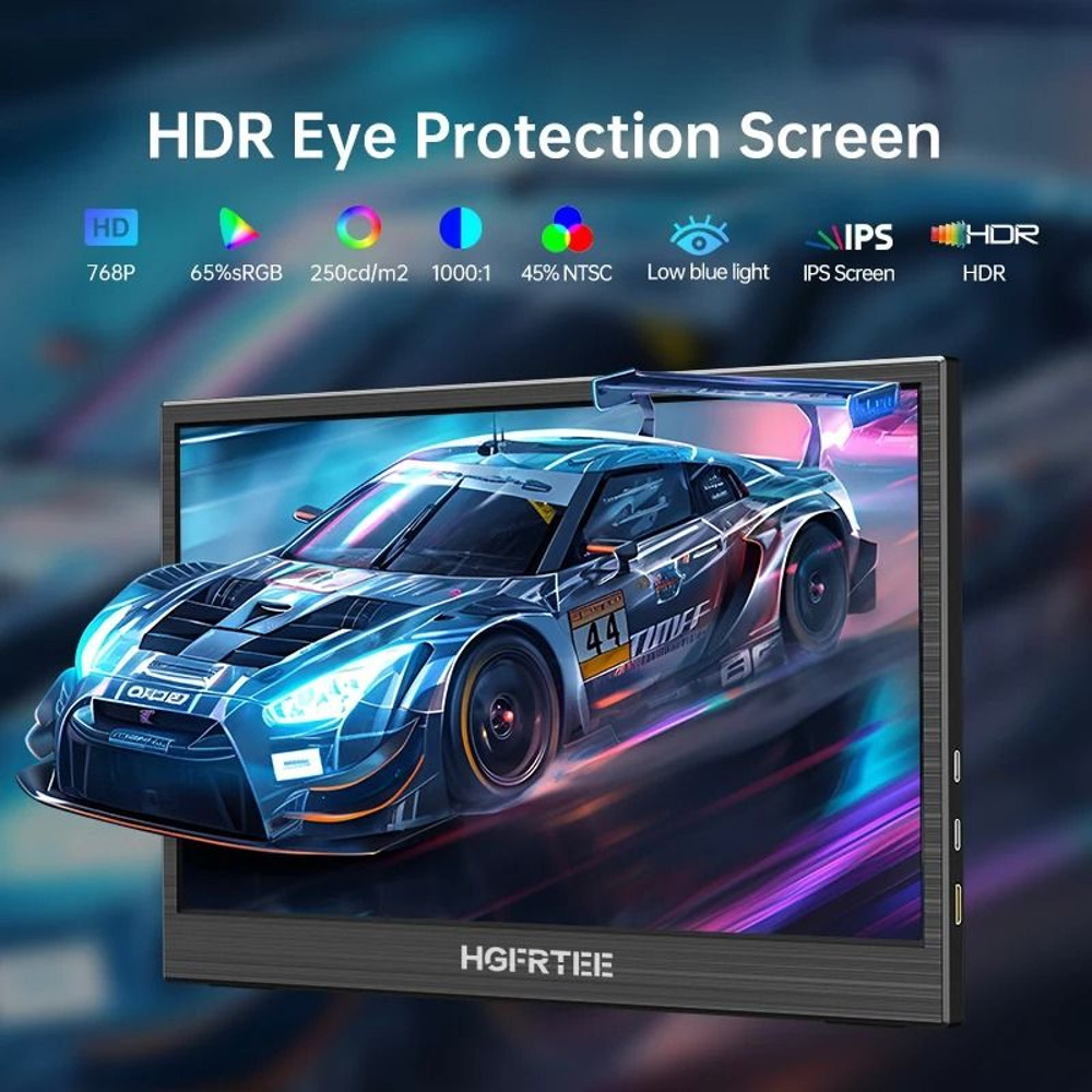 116 Inch Portable Monitor 768P Display Laptop Screen With HDMI For Gaming And Work 3