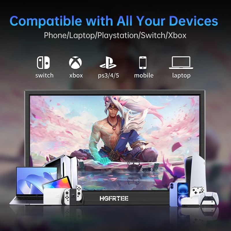 116 Inch Portable Monitor 768P Display Laptop Screen With HDMI For Gaming And Work 4