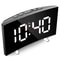 Digital LED Alarm Clock With Large Mirror Display And Noiseless Design 1