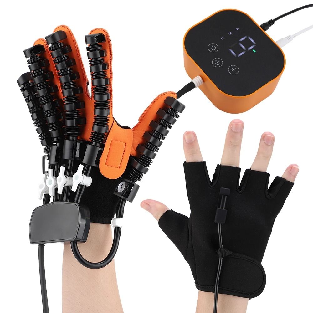 Hemiplegia Rehabilitation Glove Stroke Recovery Training Device With Finger Massage And Mirror Ther 1