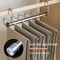 Folding Magic Pants Hangers Stainless Steel Space Saving Clothes Rack Organizer 3
