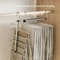 Folding Magic Pants Hangers Stainless Steel Space Saving Clothes Rack Organizer 4