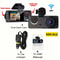 Triple Lens WiFi Dashcam Car Camera With Night Vision And HD Recording 9