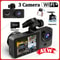 Triple Lens WiFi Dashcam Car Camera With Night Vision And HD Recording 1