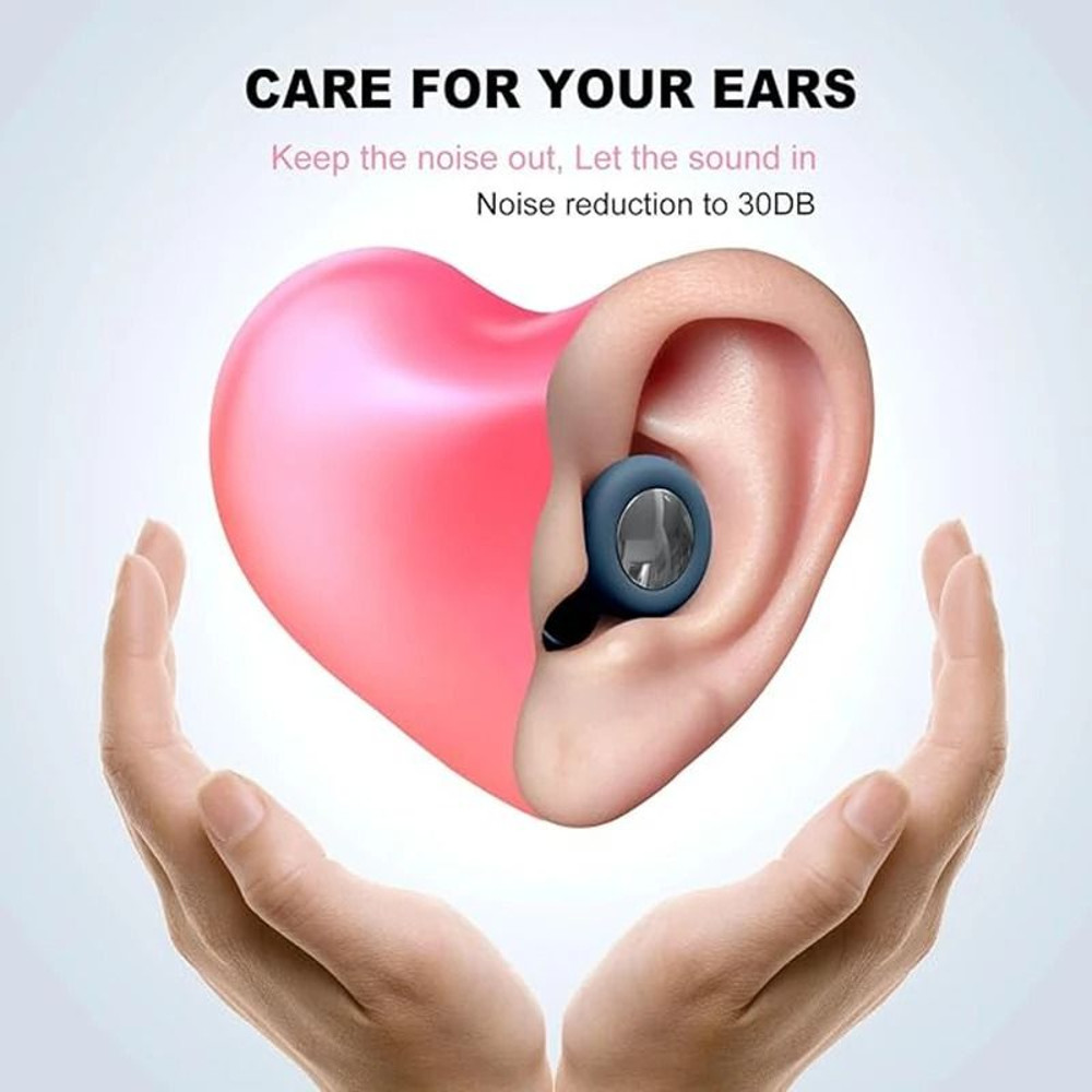 Silicone Ear Plugs For Sleeping Noise Reduction Waterproof Reusable Earplugs With Case 3