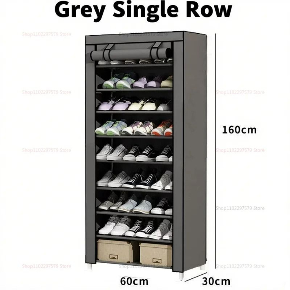 Multi Layer Dustproof Shoe Cabinet Organizer Easy Install Shoe Rack For Entryway Dormitory And Rent 3