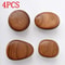 Scandinavian Solid Wood Wall Mounted Clothes Hook Pebble Shape Punch Free Door Hanger 10