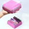 Transparent Nail Drill Bits Storage Box With 48 Holes Manicure Display Stand Organizer 6