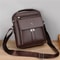 Men Crossbody Shoulder Bag Waterproof PU Leather Messenger Tote With Large Capacity 2