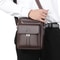 Men Crossbody Shoulder Bag Waterproof PU Leather Messenger Tote With Large Capacity 5