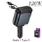 4 In 1 Retractable Car Charger Fast Charging USB PD Type C QC Adapter 9