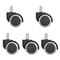 5 Pcs Universal Office Chair Wheels 2 Inch Heavy Duty Swivel Casters With Rubber Brake 9