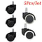 5 Pcs Universal Office Chair Wheels 2 Inch Heavy Duty Swivel Casters With Rubber Brake 1